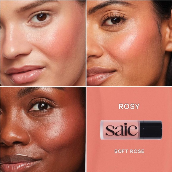 4/$30 Sale Saie💋 ROSY Dewy Blush Blendable Liquid Blush Mini Sampler - Picture 3 of 7